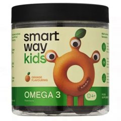 Omega 3 vitaminų kompleksas SMART WAY KIDS, 60 guminuktų