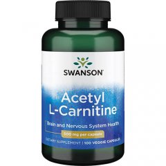 Acetyl-L-karnitinas, 500 mg, 100 kapsulių