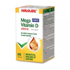 Mega Vitaminas D 4000 IU Forte WALMARK, 60 kaps.