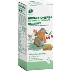 Geriamasis tirpalas ŠVF BRONCHOHERBA, 120 ml Geriamasis tirpalas ŠVF BRONCHOHERBA, 120 ml