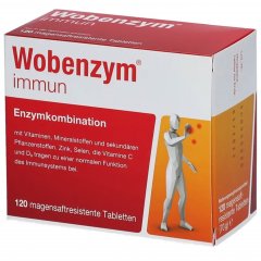 Imunitetui WOBENZYM IMMUN, 120 tab.