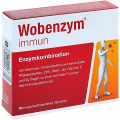 Imunitetui WOBENZYM IMMUN, 60 tab.